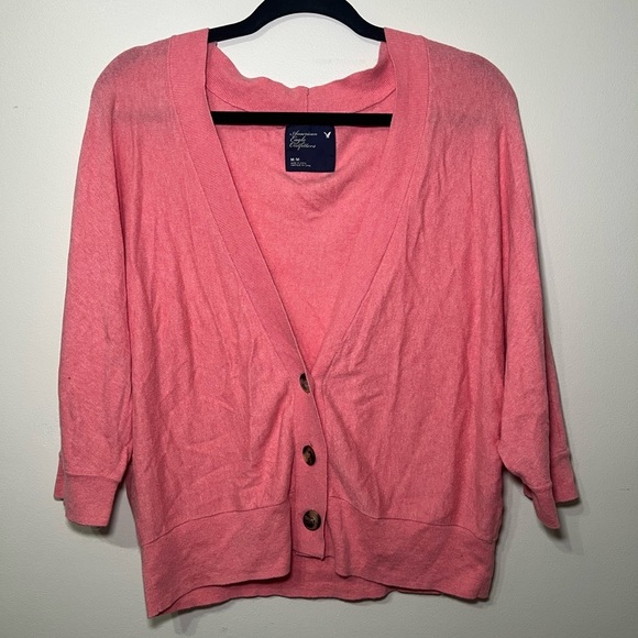 American Eagle Outfitters Sweaters - American Eagle Outfitters Pink Cardigan